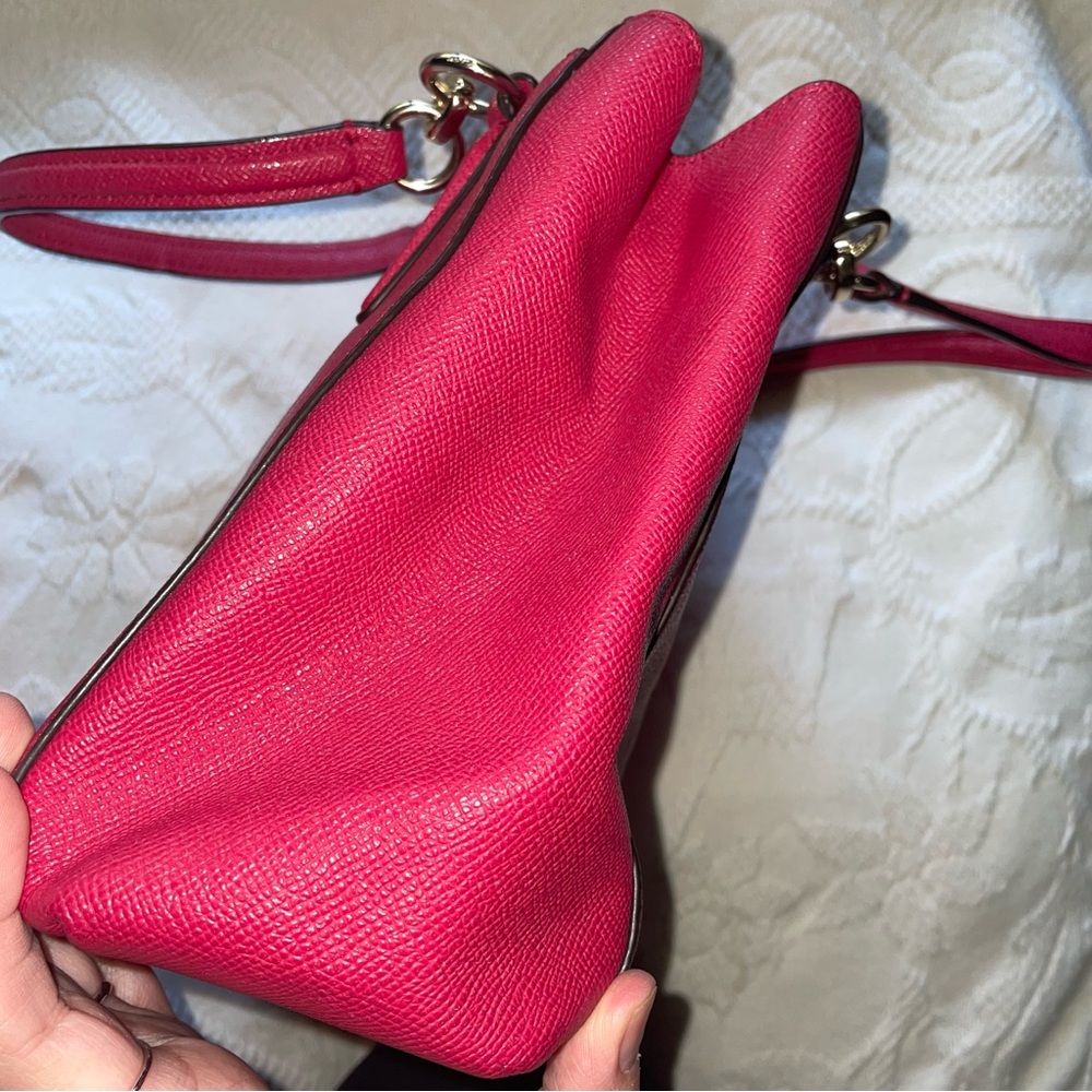 Coach Pink Shoulder Bag with Crossbody Strap - Picture 11 of 15